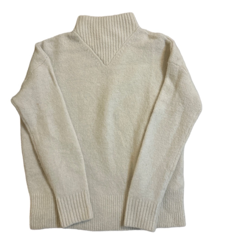 Madewell Ivory Knit Turtleneck